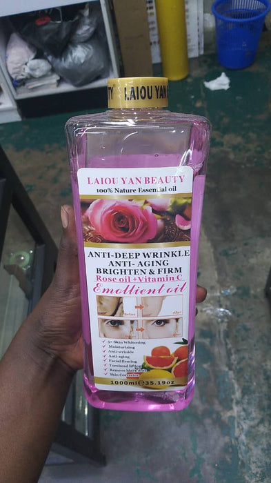 LAIOU YAN BEAUTY Rose Oil + Vitamin C Emollient Oil 1000ML