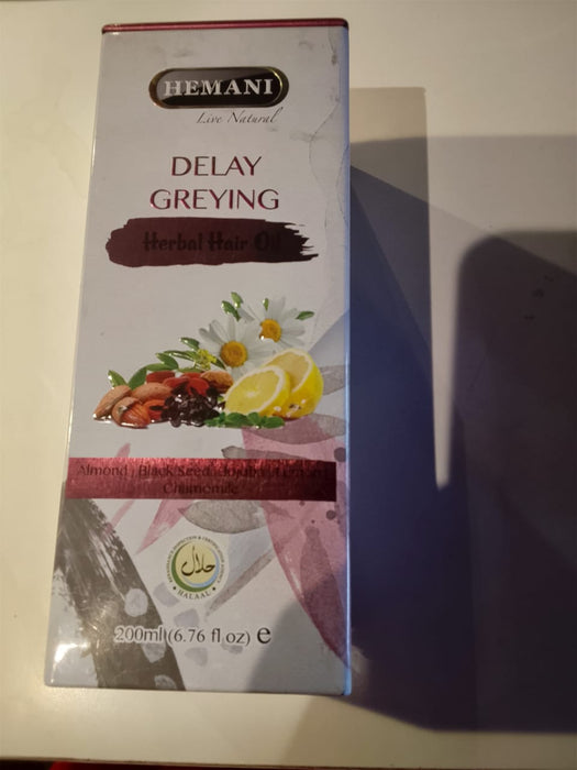 Hemani Delay Greying Herbal Hair Oil 200ML