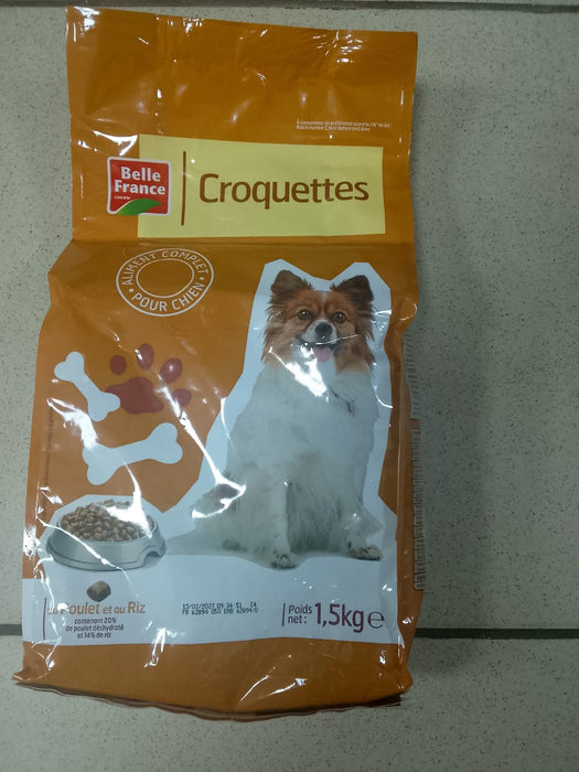 Belle France Croquettes Au Poulet et au Riz (Dry Dog Food with Chicken and Rice)1.5kg