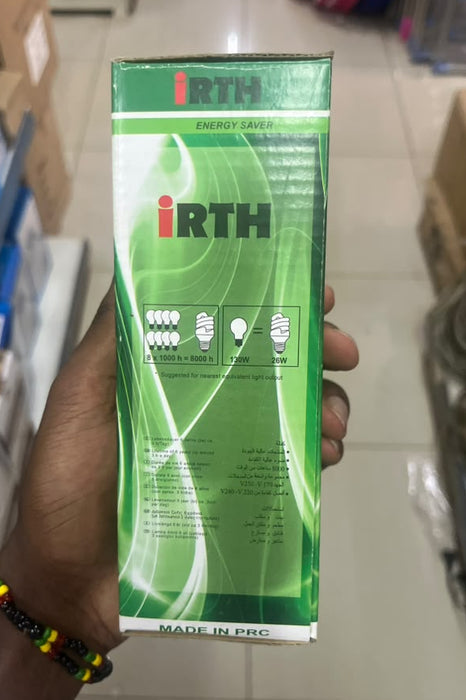 iRTH Eco Shine 26W Energy Saver Spiral CFL Bulb