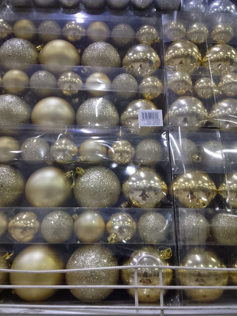 Silver Shatterproof Christmas Ball Ornaments Set/24 Pieces