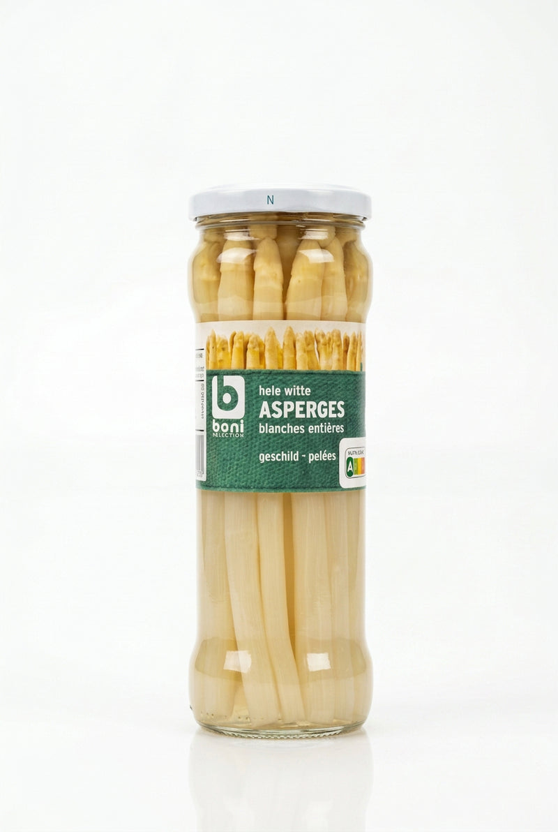 Whole  White Asparagus (Boni Selection Hele Witte Asperges / Asperges Blanches 330g