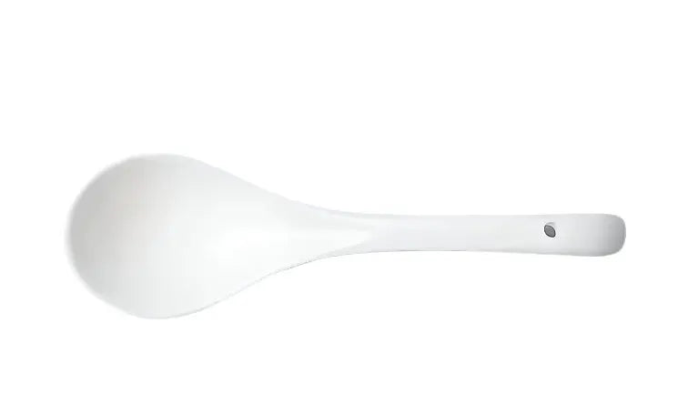 White Ceramic Soup Spoon Murukali.com