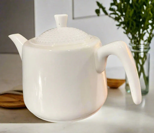 White Ceramic Teapot Murukali.com