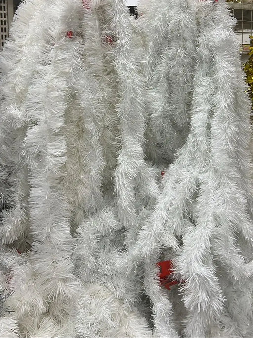 White Christmas Tinsel Garland 1pc Murukali.com