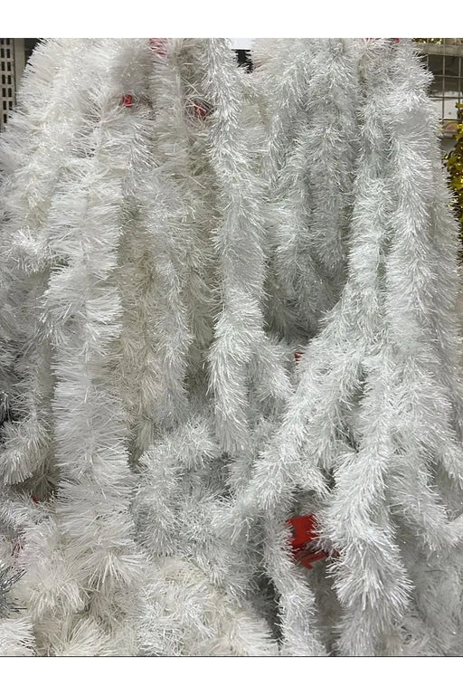 White Christmas Tinsel Garland 1pc Murukali.com