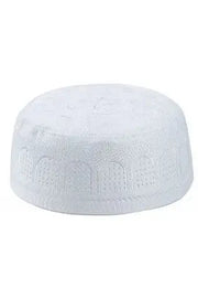 White Cotton Muslim Hat murukali.com