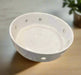 White Decorative Ceramic Round Bowl 1pcs Murukali.com