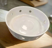 White Decorative Ceramic Round Bowl 1pcs Murukali.com