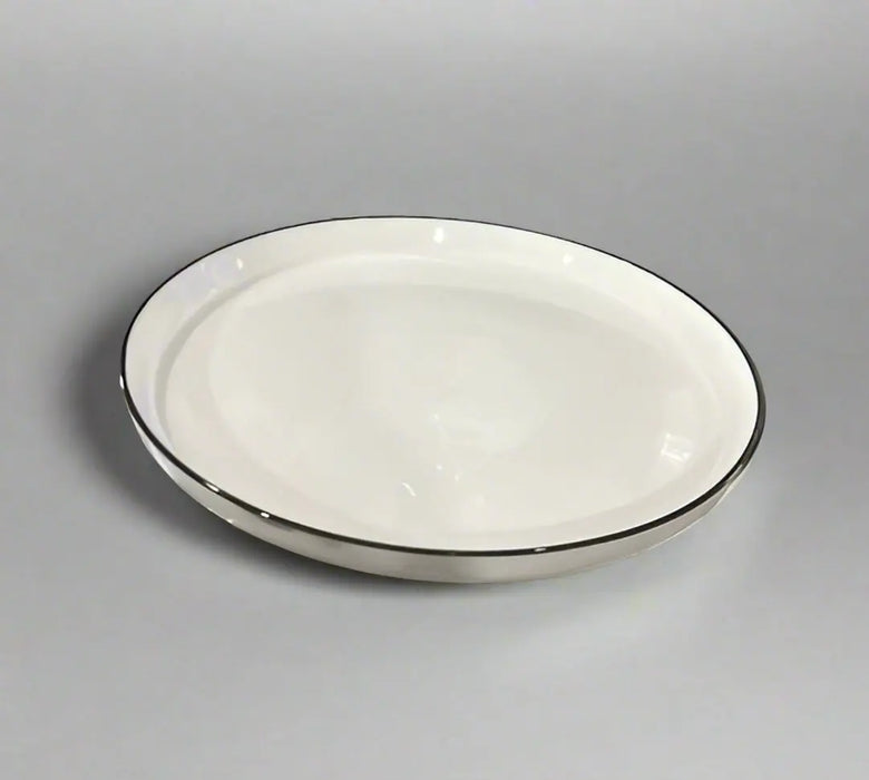 White Enamelware Pie Plate Set 12pcs Murukali.com
