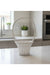 White Handwoven Wicker Basket – Elegant Storage & Home Decor small size Murukali.com