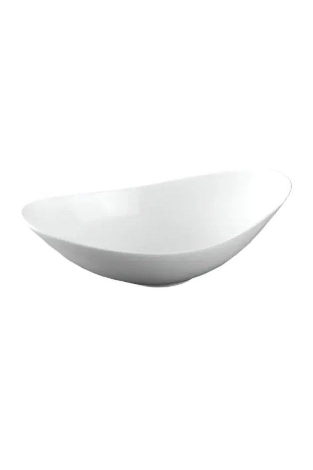 White  Oval Ceramic Serving  Bowl 1pcs Murukali.com
