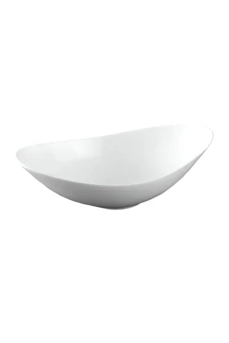 White  Oval Ceramic Serving  Bowl 1pcs Murukali.com