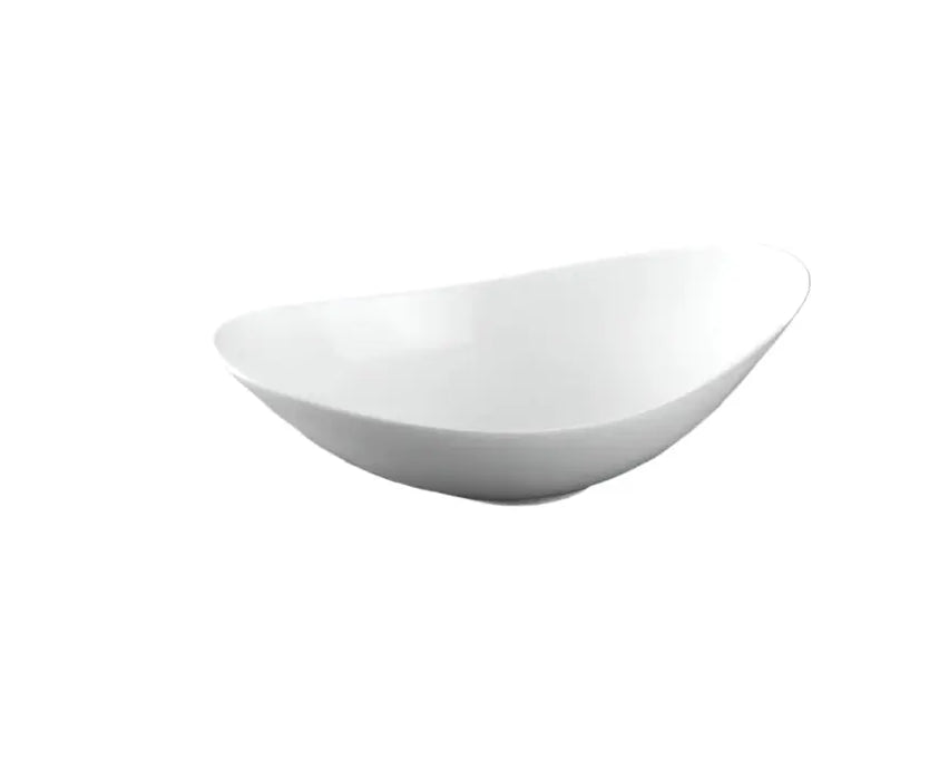 White  Oval Ceramic Serving  Bowl 1pcs Murukali.com