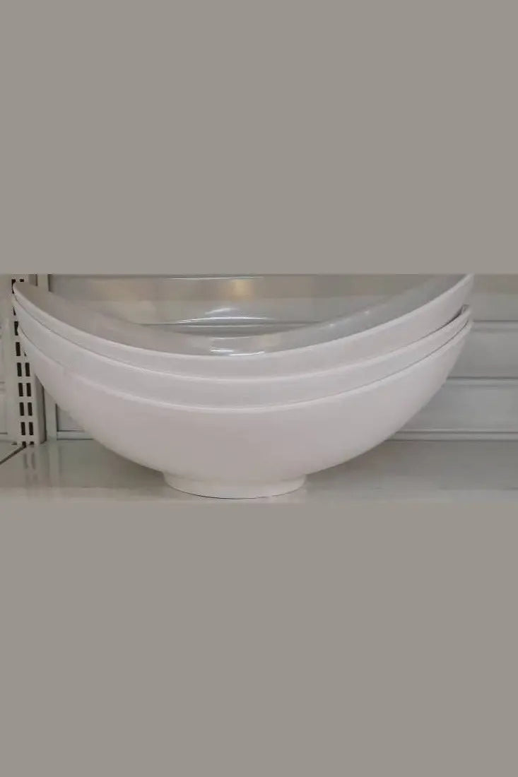 White Oval Fruit Bowl Melamine 41cm/pc CHI2000