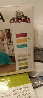 White /Sky Blue / Green Satin Stripe Duvet Quilt Cover Bedding Set murukali.com