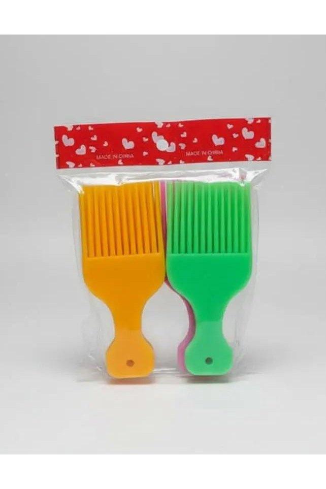 Wide Teeth Brush Pick Comb Fork Hairbrush set of 12pcs kukiranguzo