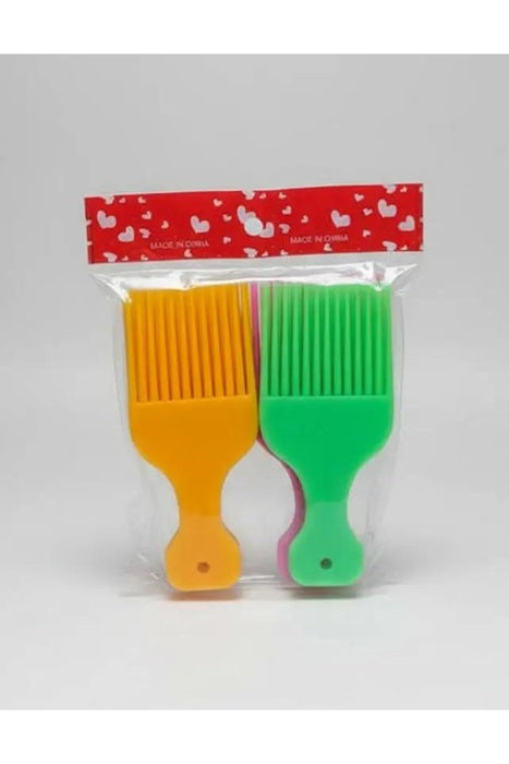 Wide Teeth Brush Pick Comb Fork Hairbrush set of 12pcs kukiranguzo