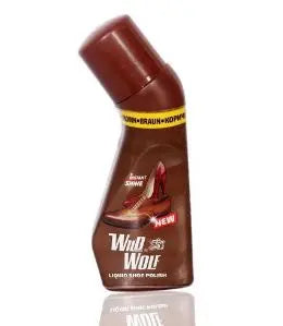 Wild Wolf LIQUID SHOE POLISH~ Brown Color. Instant Shoe Shine murukali.com