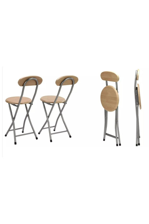 Wooden Fordable Chair with metal legs murukali.com
