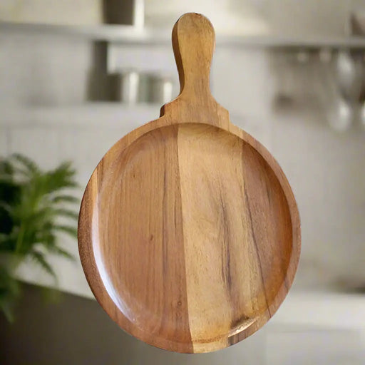Wooden Pizza Serving Tray Murukali.com