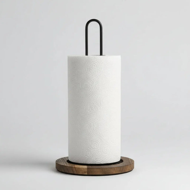 Wooden Stand Paper Tower Holder Murukali.com
