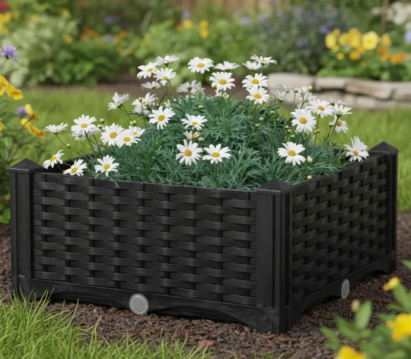 Woven plastic White  flower box For Decoration IRAME KAGUGU SHOP