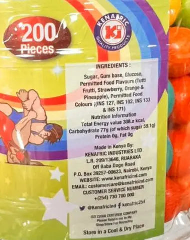 Wrestle Ball Gum 200pcs Murukali.com