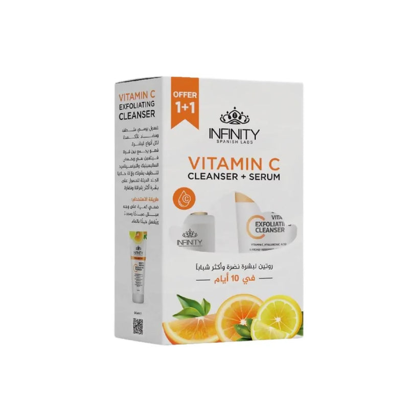 Infinity Vitamin C Cleanser + Vitamin C Serum – Duo Offer 230ML