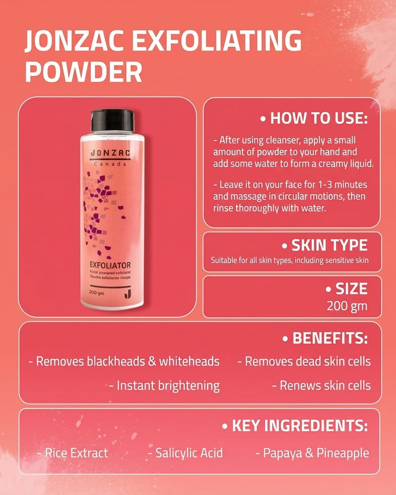 Jonzac exfoliating powder 200 gm