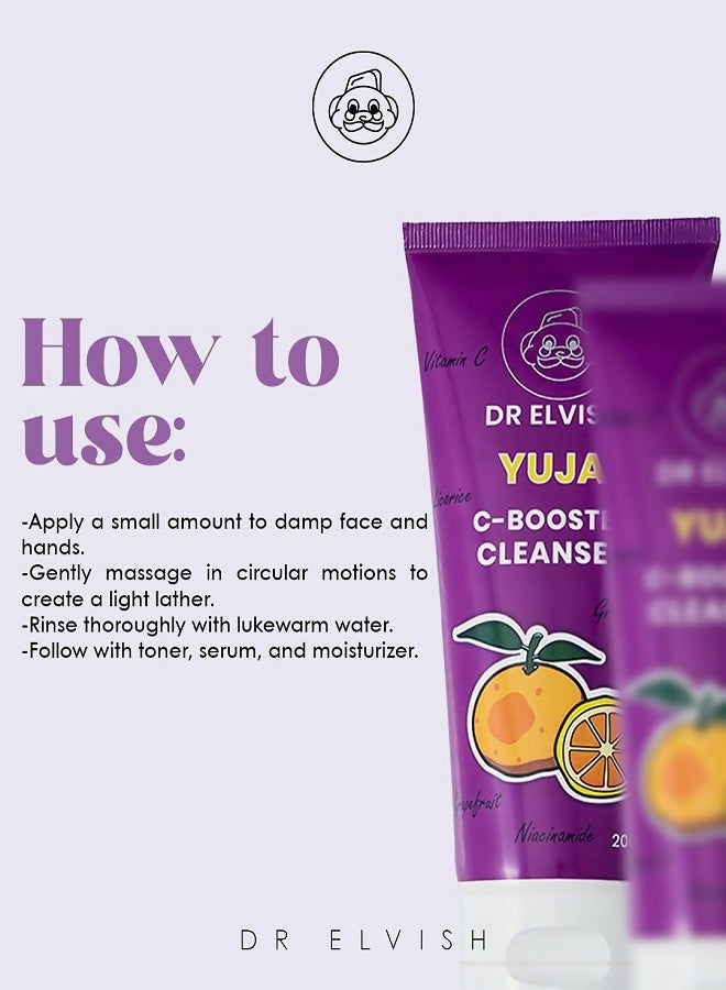 Dr Elvish YUJA C-Booster cleanser 200 ml