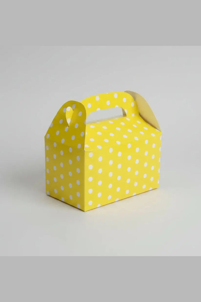 Gelbe Polka Dot Party Box klein