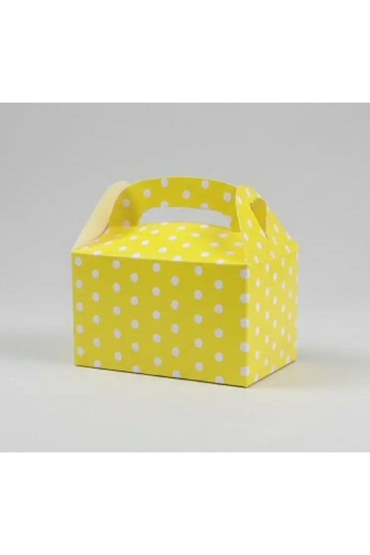 Gelbe Polka Dot Party Box klein