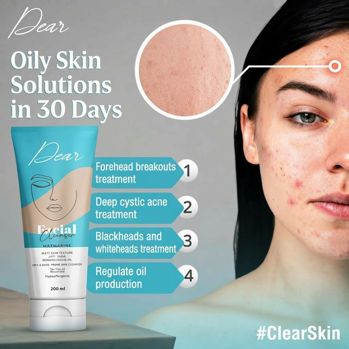 Dear Facial Cleanser For Oily & Acne Pron 200 mle Skin 200 ml