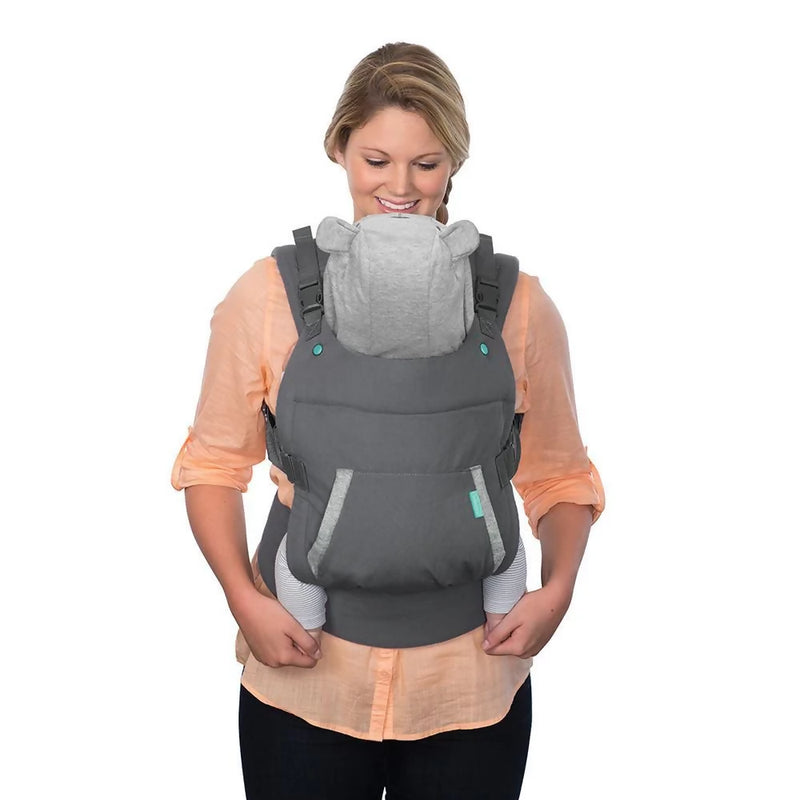 Baby carrier with hood