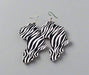 Zebra Print Africa Map Earrings Murukali.com