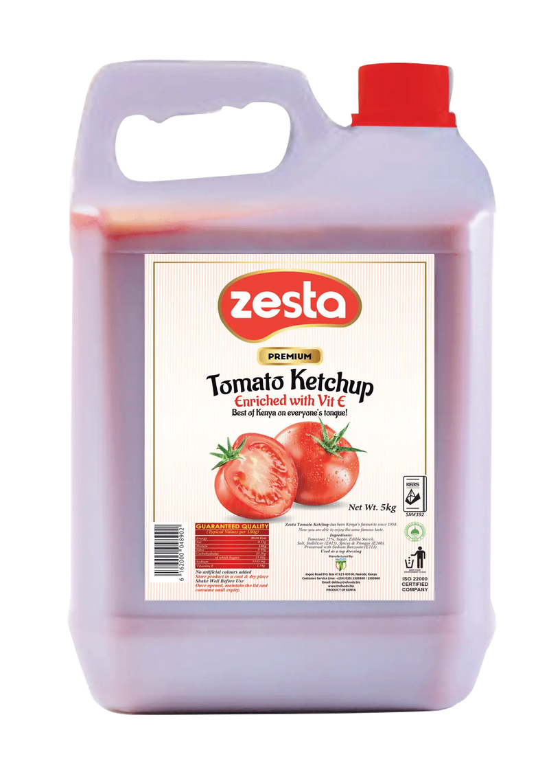 Zesta Tomato Ketchup 5lts VECTA GLOBAL DISTRIBUTORS LTD