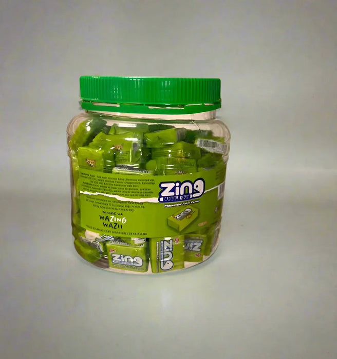 Zing Chewing Gum Jar – Peppermint Twist Flavor 100pcs Murukali.com