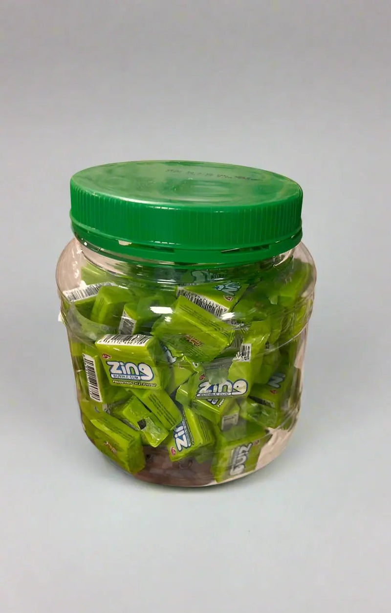 Zing Chewing Gum Jar – Peppermint Twist Flavor 100pcs Murukali.com
