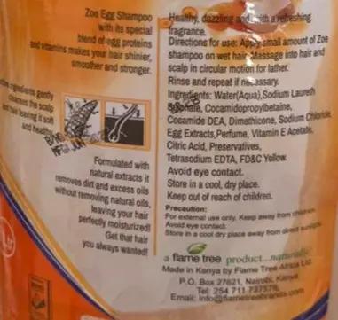 Zoe Egg Shampoo 1L Murukali.com