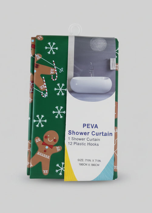 Waterproof Shower Curtain/1Pc includes 12 Curtain Rings