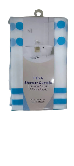 Waterproof Shower Curtain/1Pc includes 12 Curtain Rings