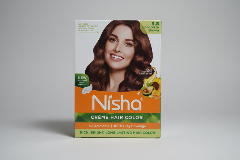 Nisha  creme Hair color 3.5 Chocolate  Brown