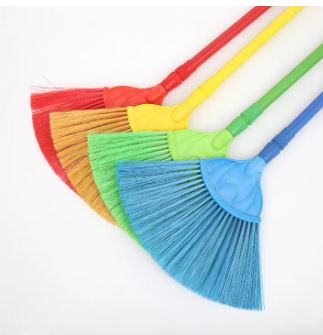 Colorful Plastic Brooms with Extendable Handles