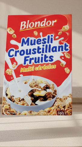 Blondor Muesli Croustillant Fruits Multi  Cereales350g