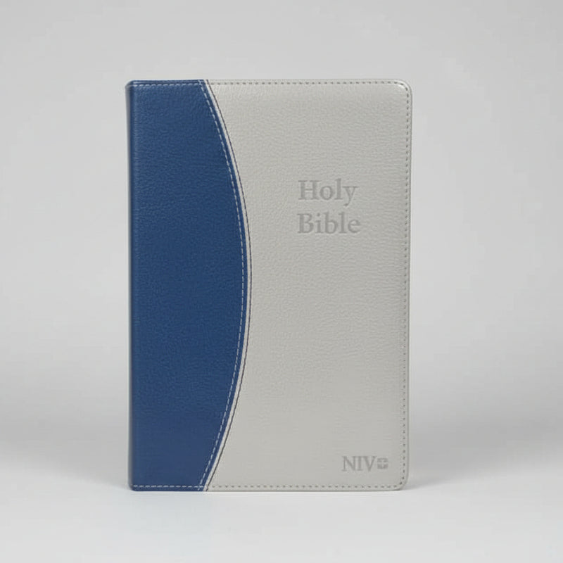 NIV Holy Bible (Blue and Gray Leathersoft)