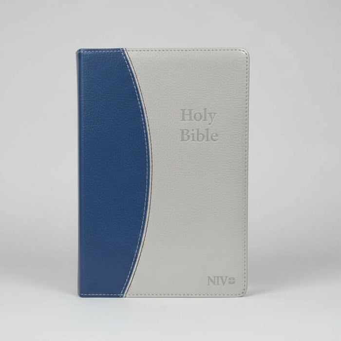 NIV Holy Bible (Blue and Gray Leathersoft)