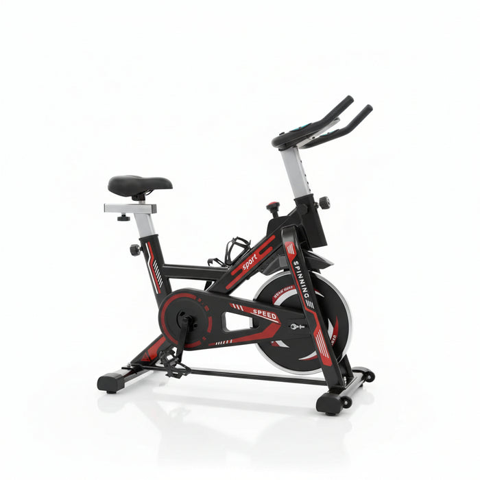 Spinning Bike Indoor Sport Black And Red