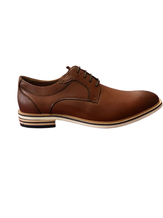 Brown Derbys Leather Formal Men shoes