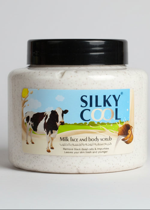 Scrub Silky Cool Milk  Face And Body 500ml